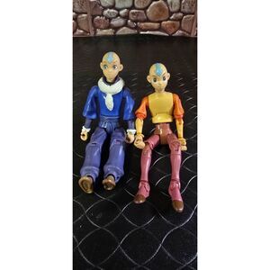 2 Avatar The Last Airbender Aang action figures